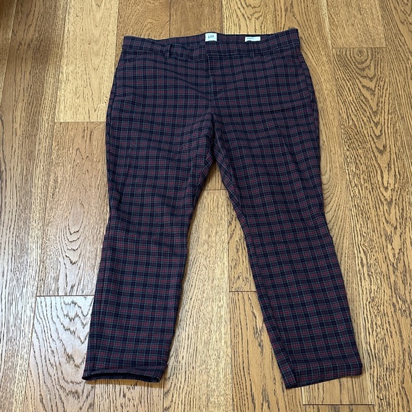 GAP Tartan Plaid Signature Skinny Ankle Pant Size 14P - Picture 4 of 9